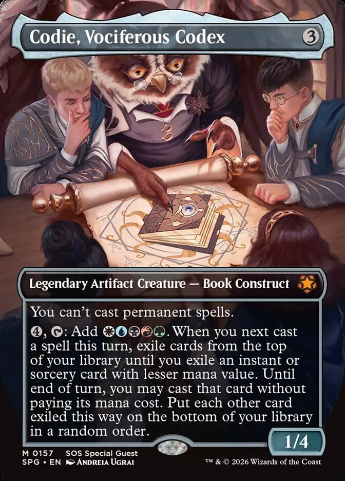 Codie, Vociferous Codex (SPG) (157) / Borderless