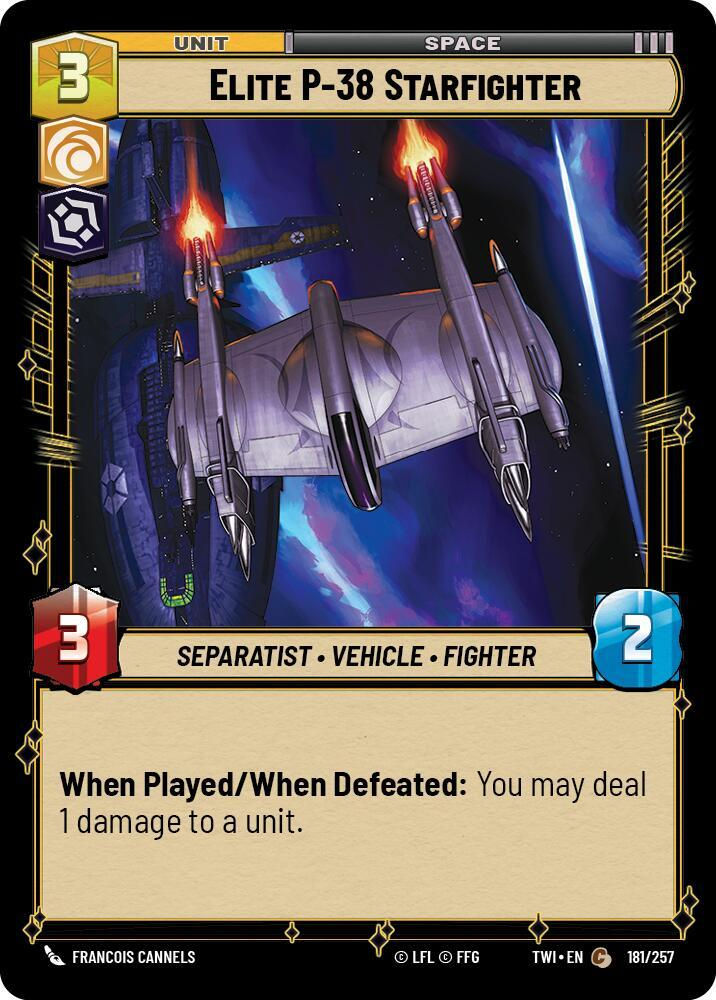 Elite P-38 Starfighter (TWI) (181/257) / Foil