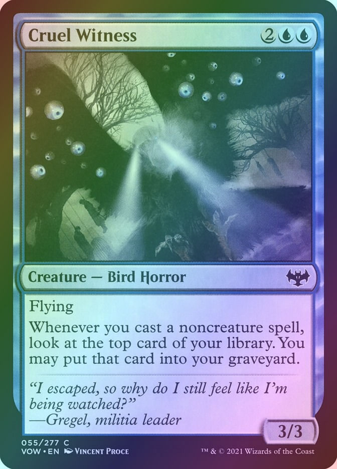 Cruel Witness (VOW) (55) / Foil