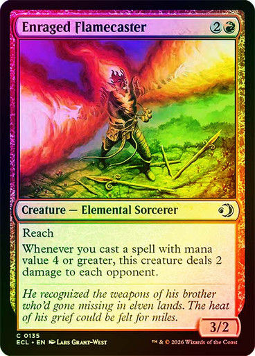 Enraged Flamecaster (ECL) (135) / Foil