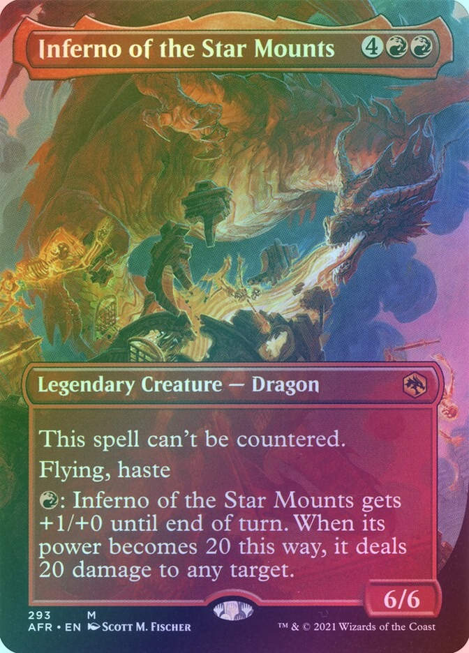 Inferno of the Star Mounts (AFR) (293) / Borderless / Foil
