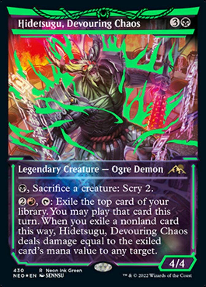 Hidetsugu, Devouring Chaos (Green) (NEO) / Extended Art