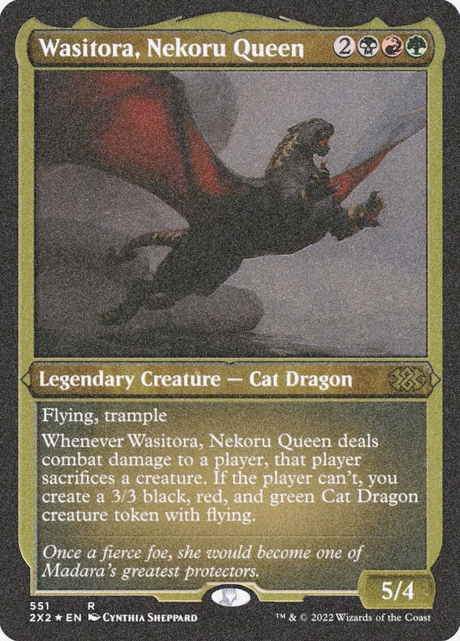 Wasitora, Nekoru Queen (2X2) (551) / Foil Etched