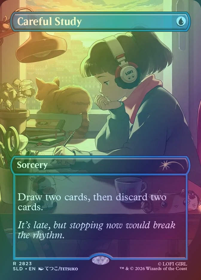 Careful Study (SLD) (2823) / Borderless / Foil