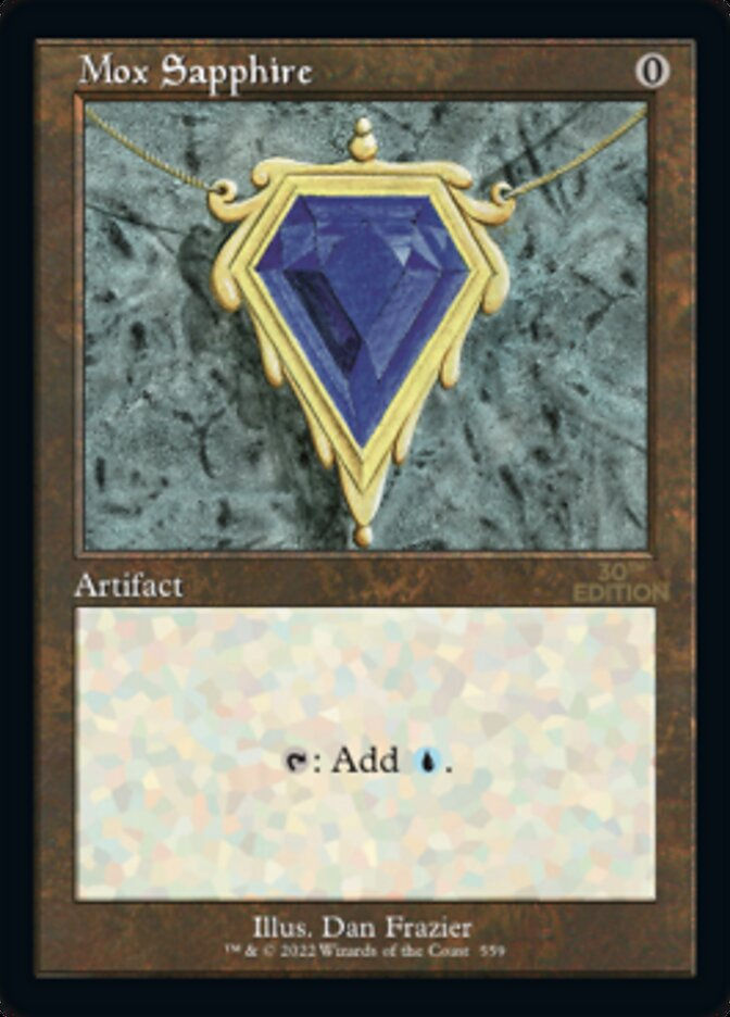 Mox Sapphire (30a) / Retro Frame