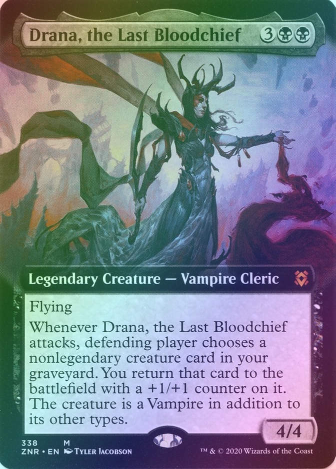 Drana, the Last Bloodchief (ZNR) (338) / Extended Art / Foil
