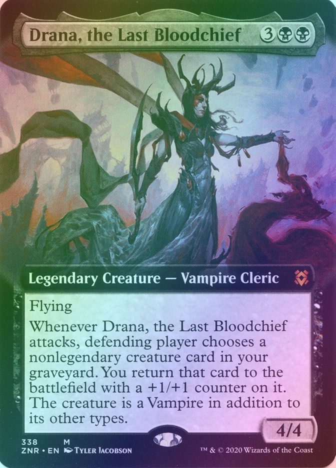 Drana, the Last Bloodchief (ZNR) (338) / Extended Art / Foil