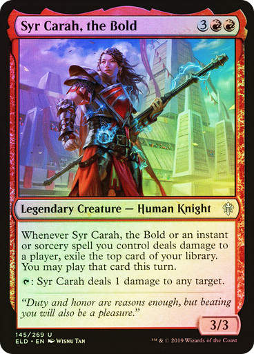 Syr Carah, the Bold (ELD) (145) / Foil