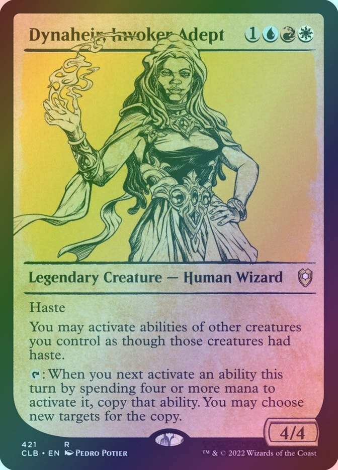 Dynaheir, Invoker Adept (CLB) (421) / Showcase / Foil