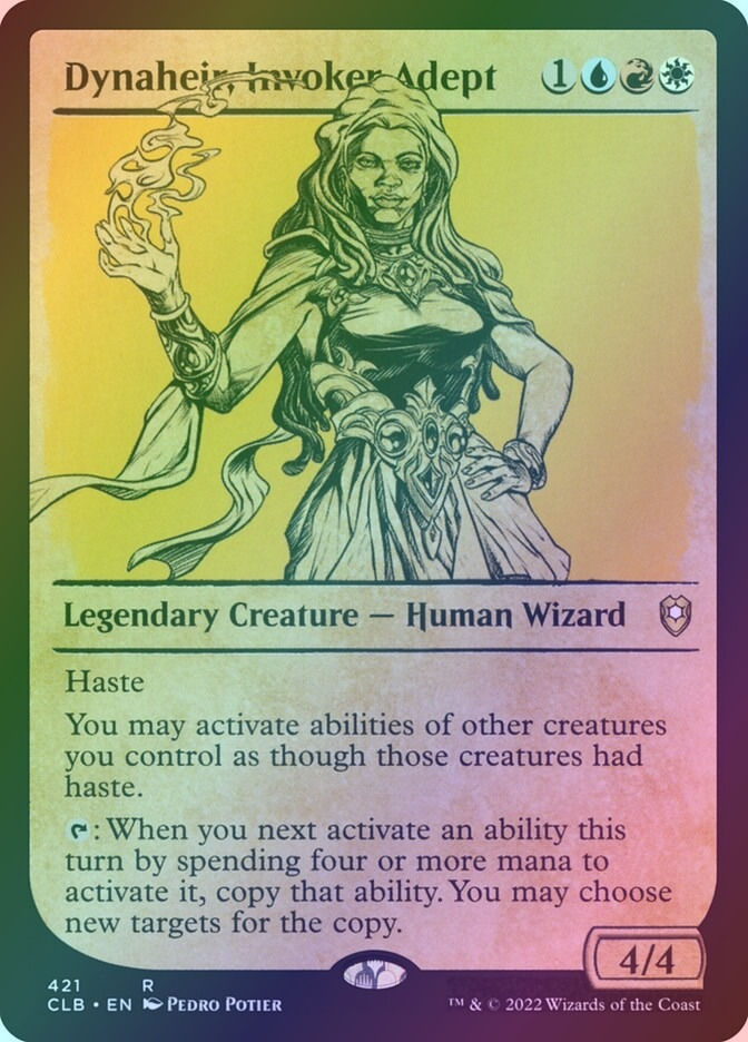 Dynaheir, Invoker Adept (CLB) (421) / Showcase / Foil