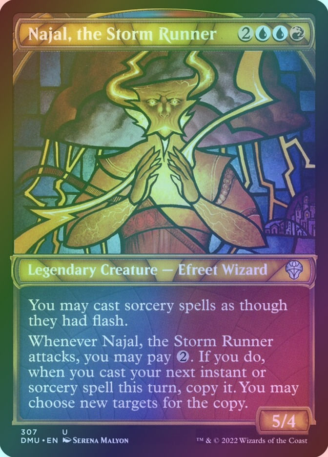 Najal, the Storm Runner (DMU) (307) / Showcase / Foil