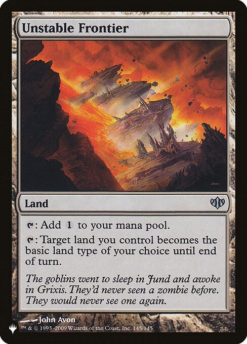 Unstable Frontier (PLST) (CON-145)