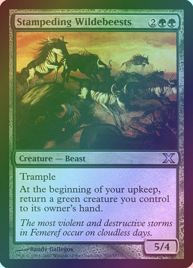 Stampeding Wildebeests (10E) (300★) / Foil