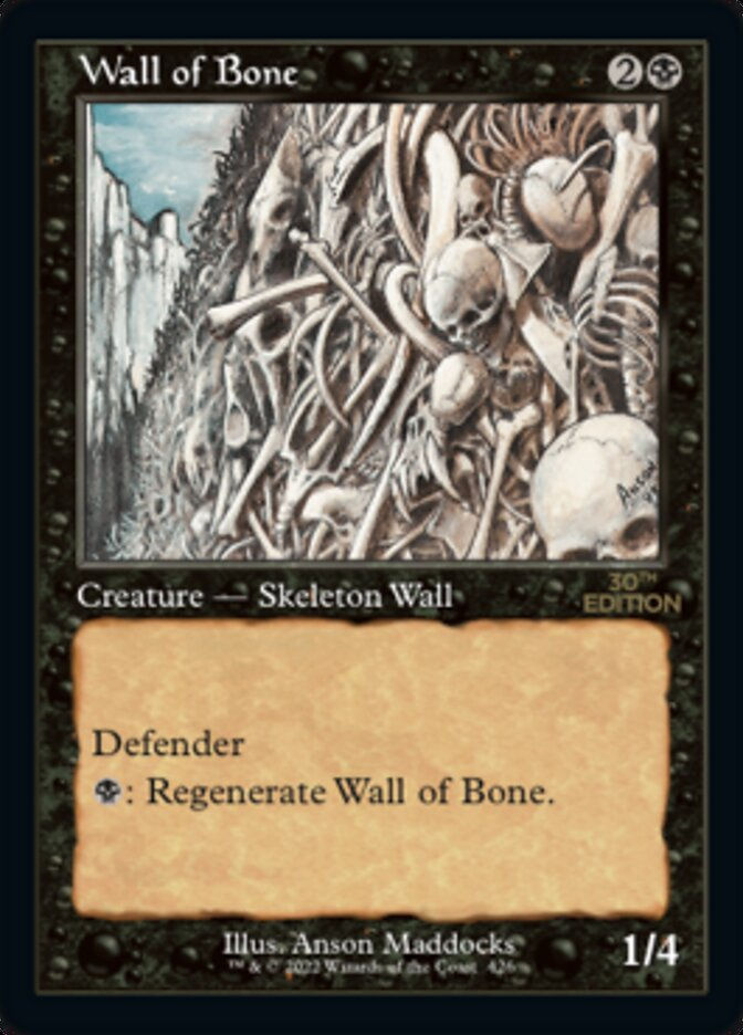 Wall of Bone (30a) / Retro Frame