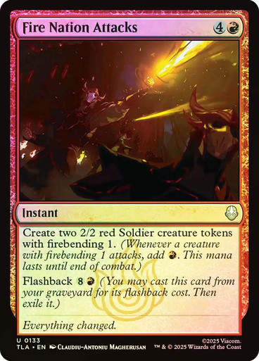 Fire Nation Attacks (TLA) (133) / Foil
