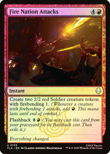 Fire Nation Attacks (TLA) (133) / Foil