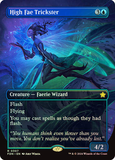High Fae Trickster (FDN) (307) / Foil / Borderless