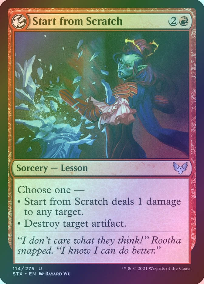 Start from Scratch (STX) (114) / Foil