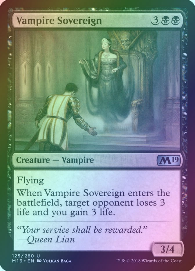 Vampire Sovereign (M19) (125) / Foil