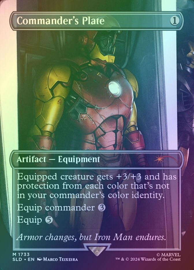 Commander's Plate (SLD) (1733) / Borderless / Foil