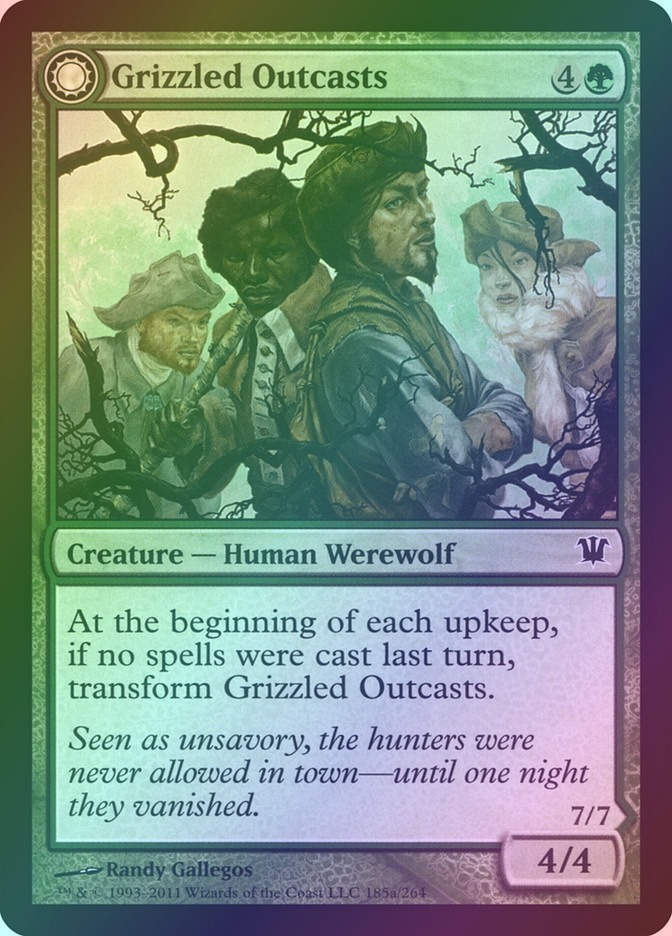 Grizzled Outcasts // Krallenhorde Wantons (ISD) (185) / Foil