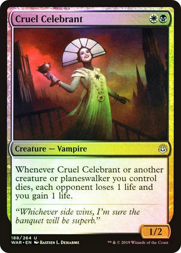 Cruel Celebrant (WAR) (188) / Foil