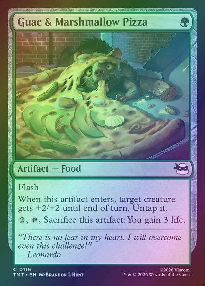 Guac & Marshmallow Pizza (TMT) (116) / Foil