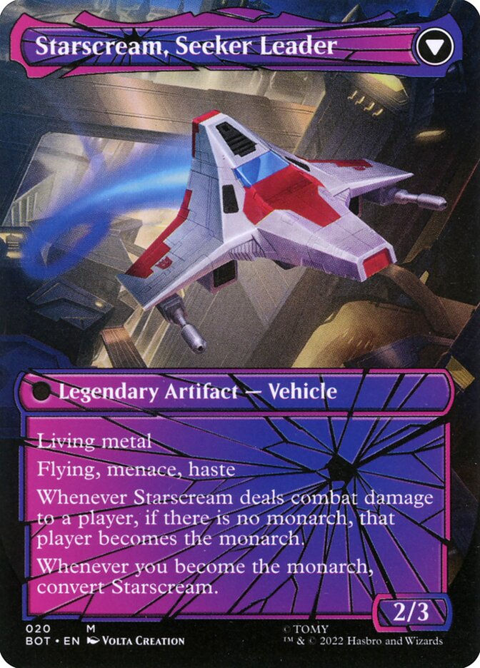 Starscream, Power Hungry // Starscream, Seeker Leader (BOT) (20) — cara 2 de 2