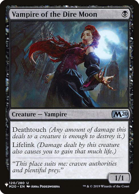 Vampire of the Dire Moon (PLST) (M20-120)
