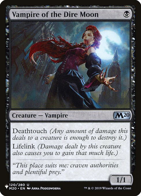Vampire of the Dire Moon (PLST) (M20-120)
