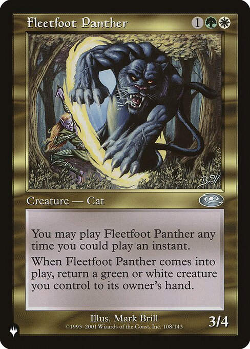 Fleetfoot Panther (PLST) (PLS-108)