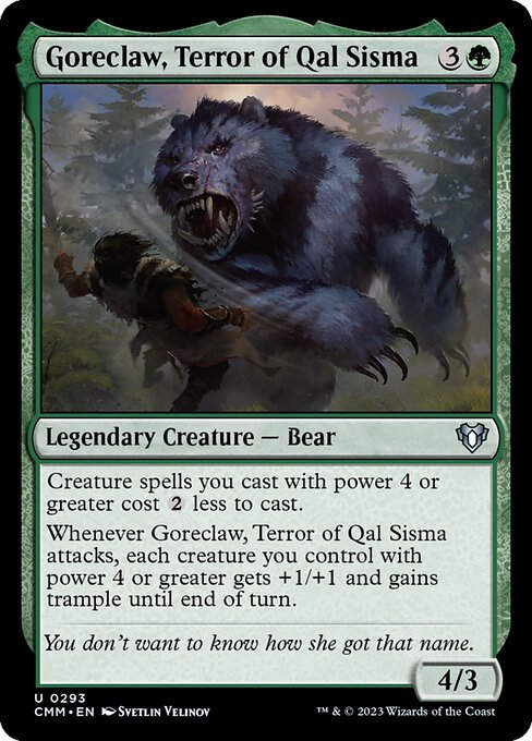 Goreclaw, Terror of Qal Sisma (cmm)