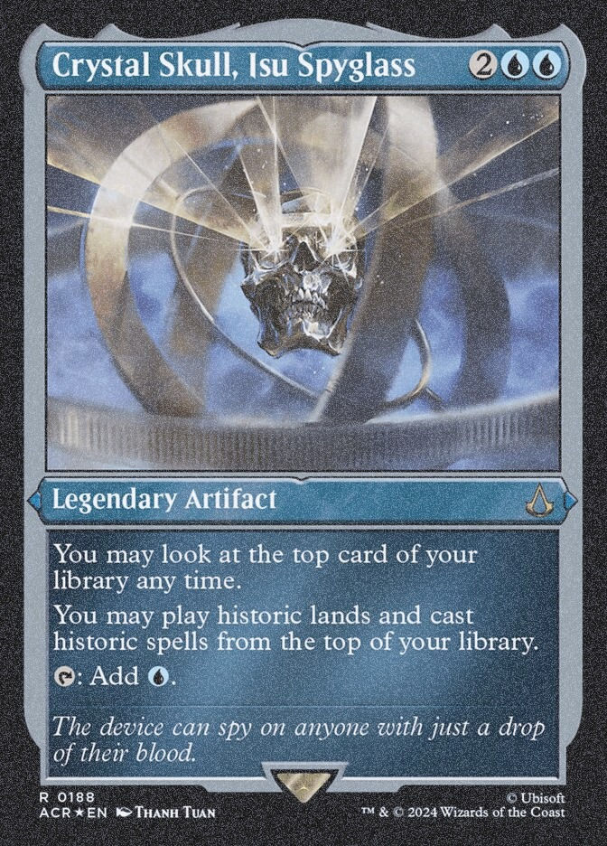 Crystal Skull, Isu Spyglass (ACR) (188) / Foil Etched