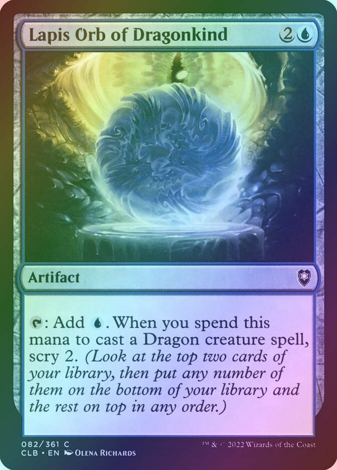 Lapis Orb of Dragonkind (CLB) (82) / Foil