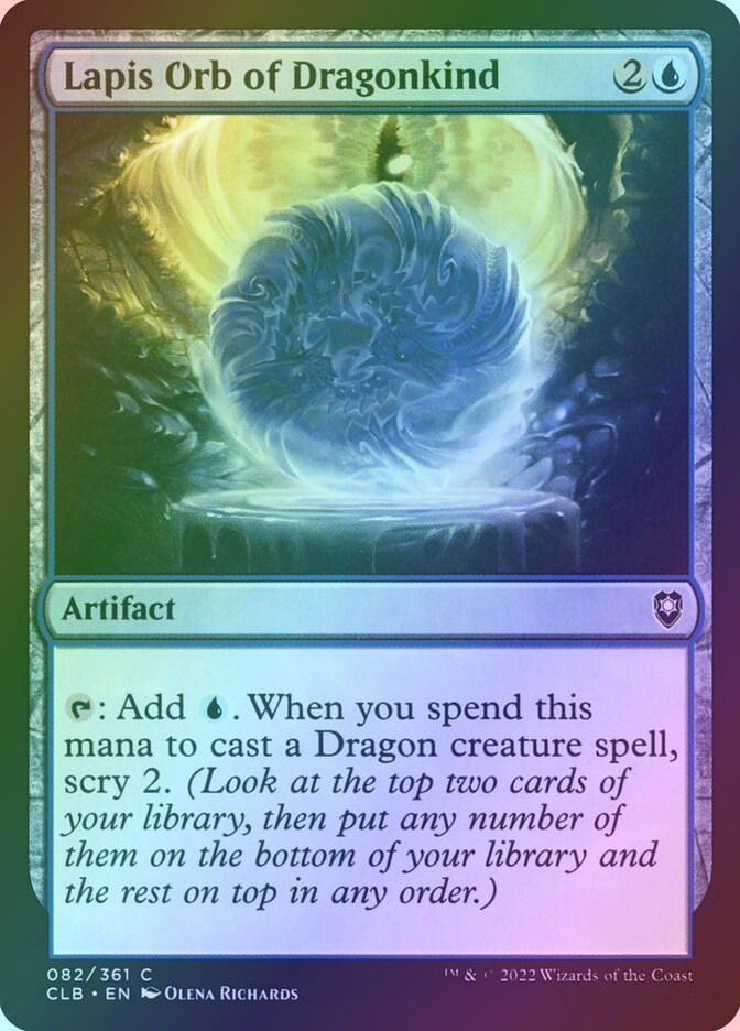 Lapis Orb of Dragonkind (CLB) (82) / Foil