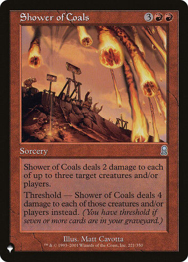 Shower of Coals (PLST) (ODY-221)