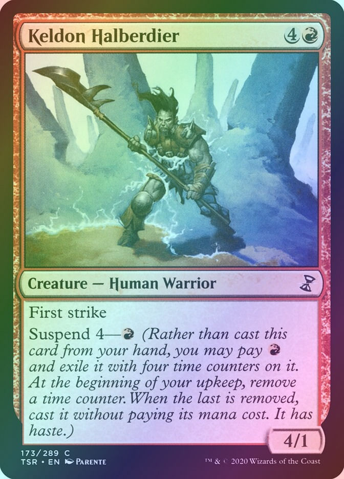 Keldon Halberdier (TSR) (173) / Foil