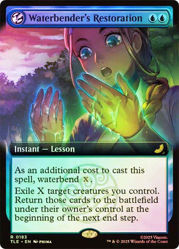 Waterbender's Restoration (TLE) (183) / Extended Art / Foil
