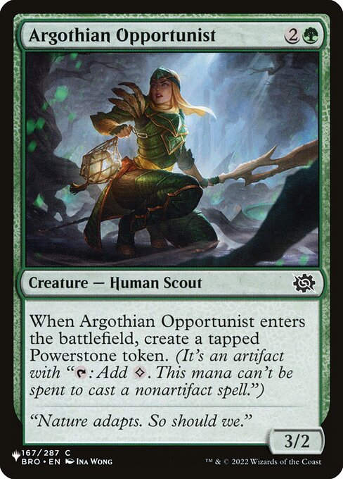 Argothian Opportunist (PLST) (BRO-167)