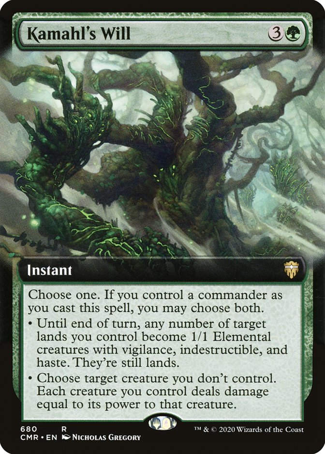 Kamahl's Will (CMR) (680) / Extended Art
