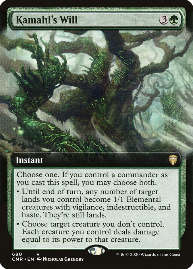 Kamahl's Will (CMR) (680) / Extended Art