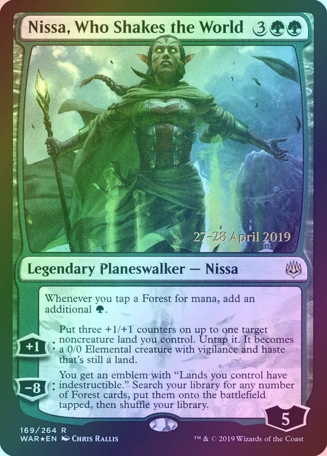 Nissa, Who Shakes the World (PWAR) (169s) / Foil