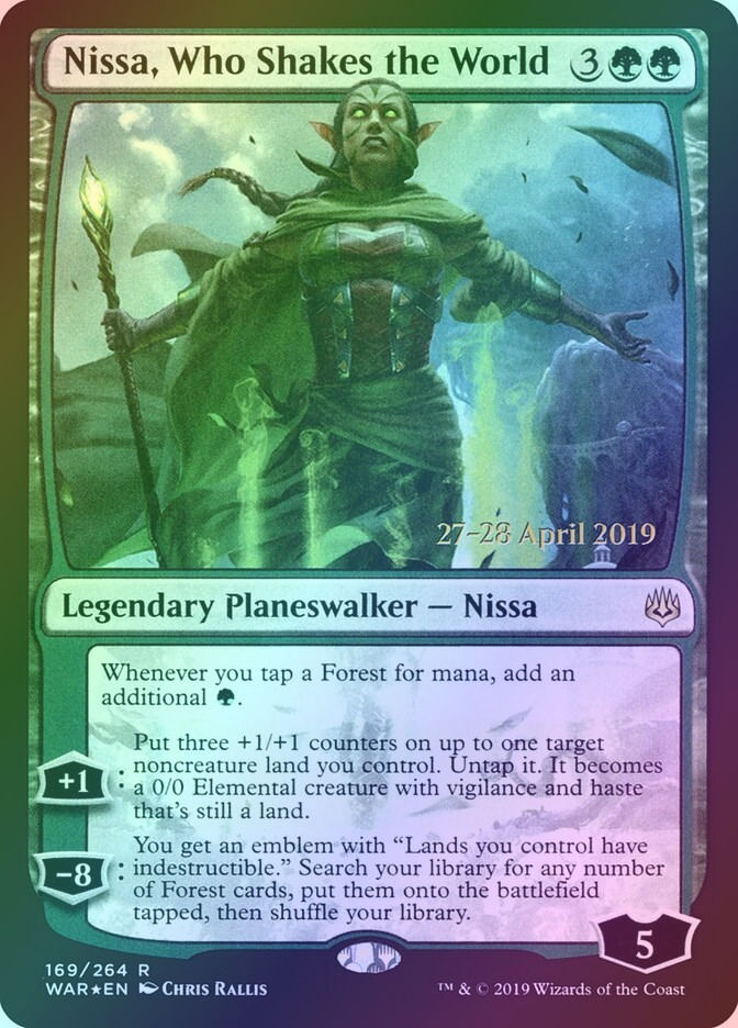 Nissa, Who Shakes the World (PWAR) (169s) / Foil