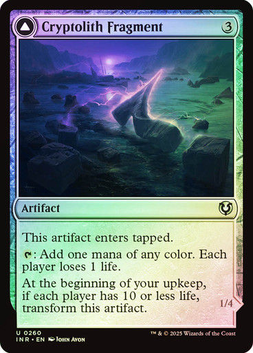 Cryptolith Fragment // Aurora of Emrakul (INR) (260) / Foil — cara 1 de 2