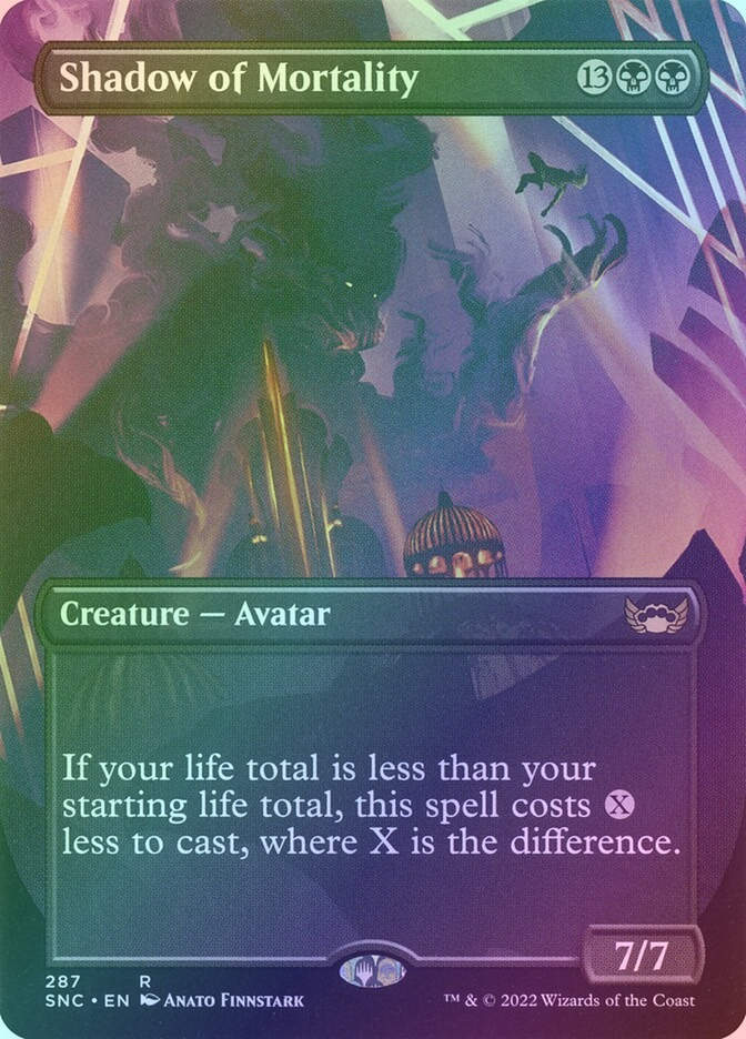 Shadow of Mortality (SNC) (287) / Borderless / Foil