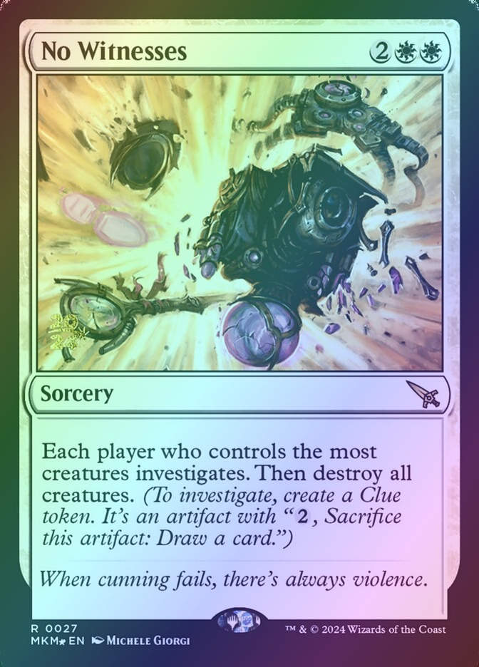 No Witnesses (PMKM) (27s) / Foil