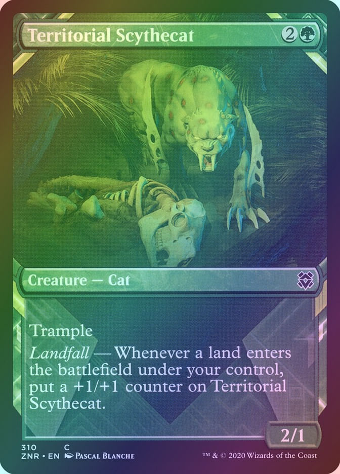 Territorial Scythecat (ZNR) (310) / Showcase / Foil