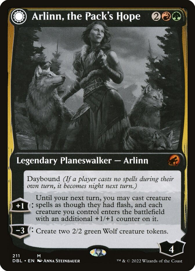 Arlinn, the Pack's Hope // Arlinn, the Moon's Fury (DBL) (211) — cara 1 de 2