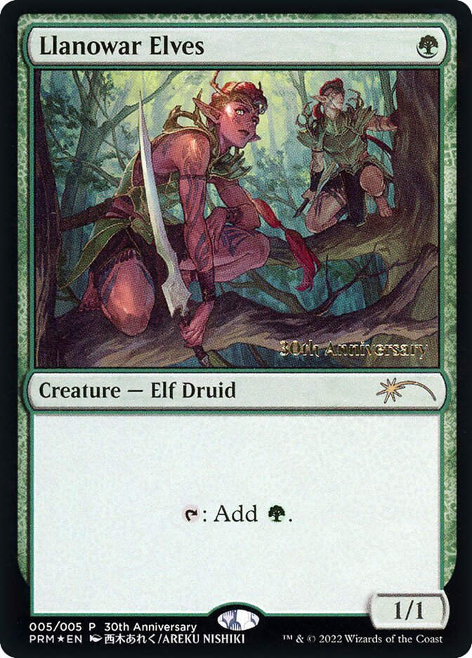 Llanowar Elves (P30H) (5) / Foil