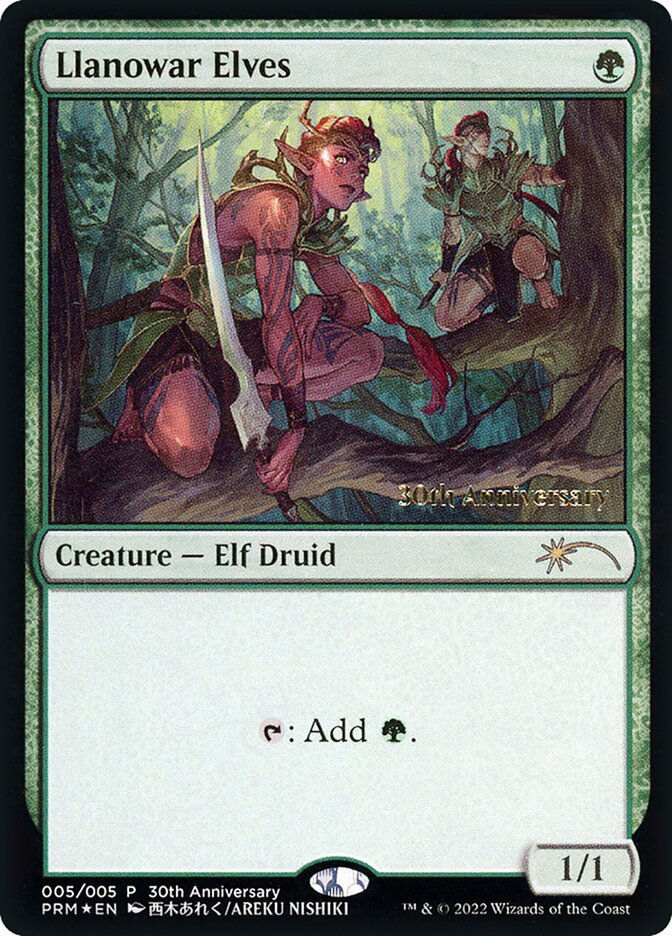 Llanowar Elves (P30H) (5) / Foil